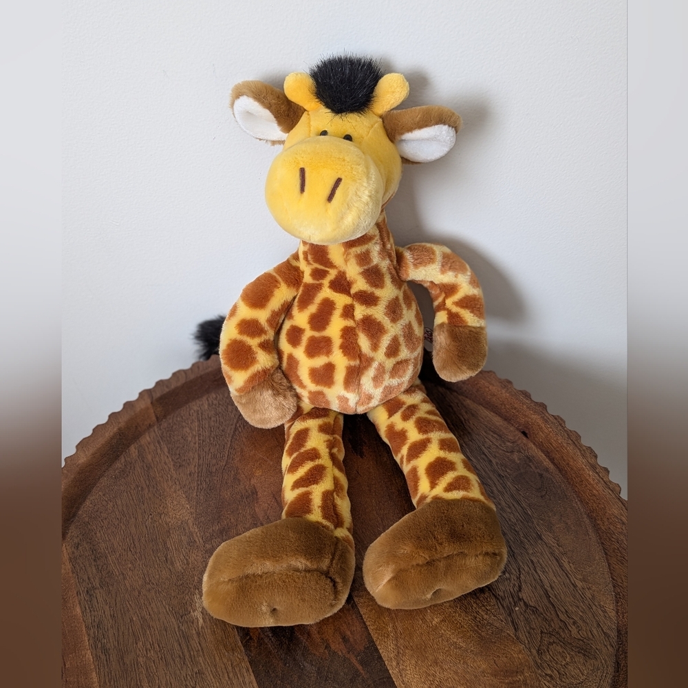 NWT Giraffe Enesco Wild NICI Plush Bean Bag Giraffe Stuffed Animal Toy